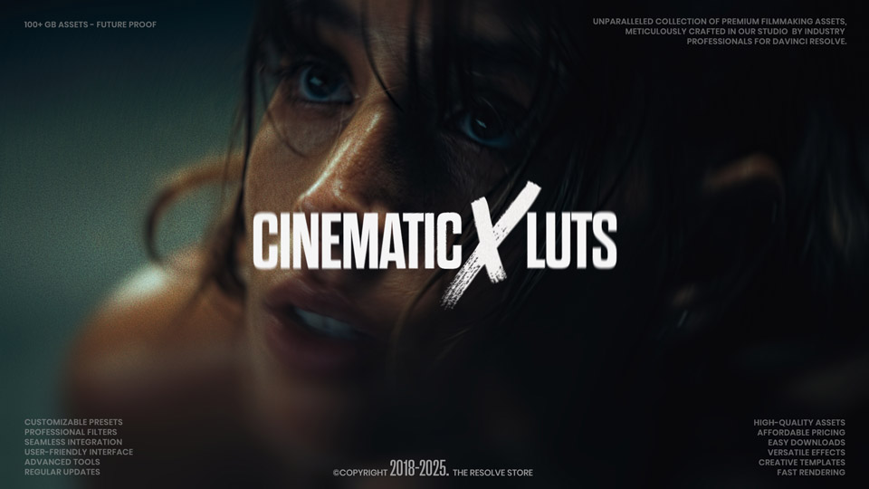 CinematicX LUTs 30 Free Cinematic LUTs For DaVinci Resolve The 